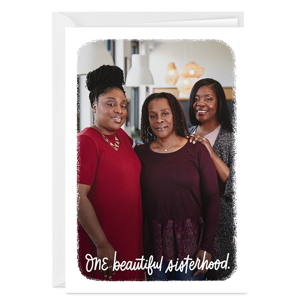 Beautiful Sisterhood White Frame Custom Card for only USD 4.99 | Hallmark