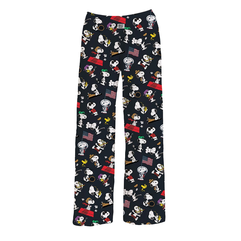 Brief Insanity Snoopy Through the Years Black Lounge Pants for only USD 29.99 | Hallmark