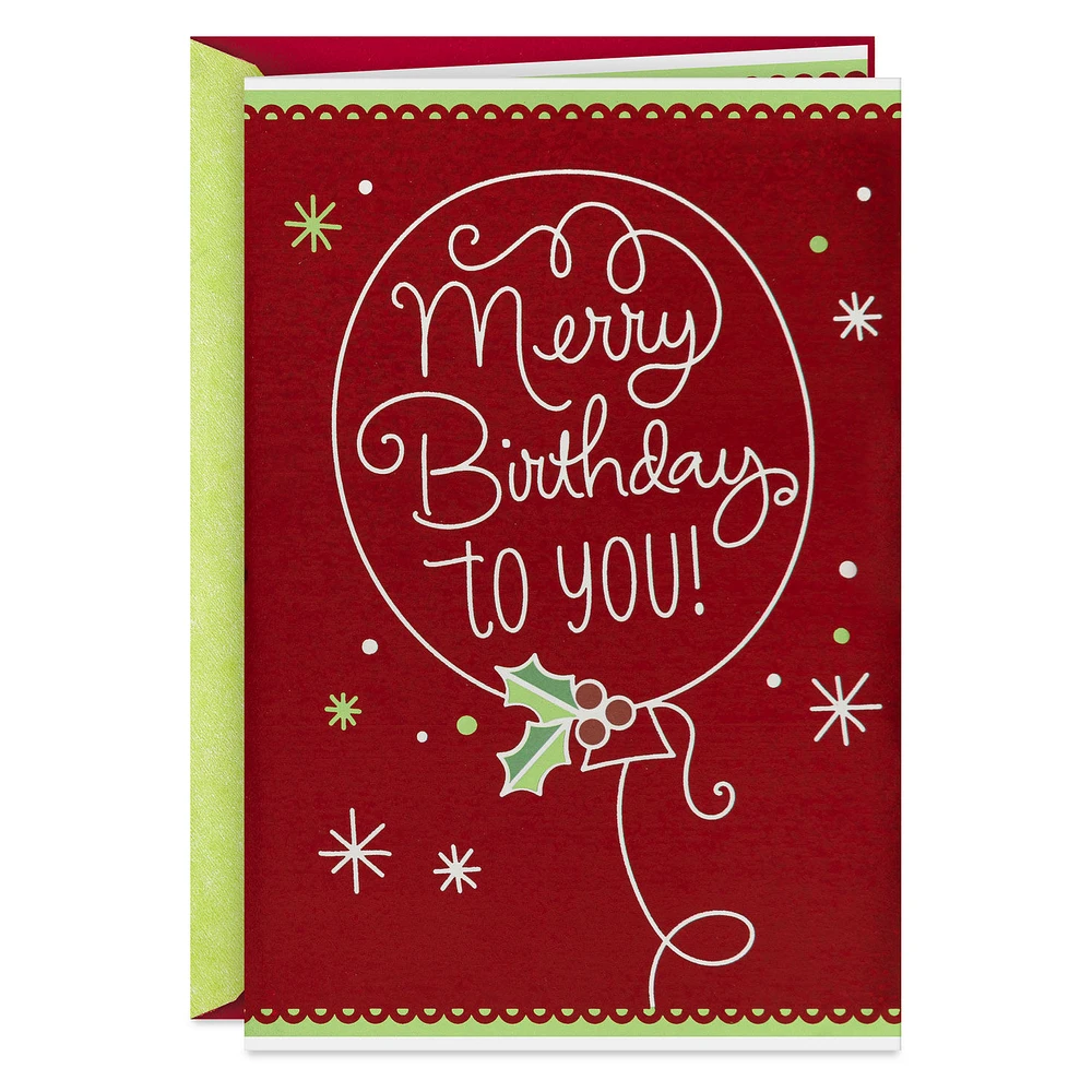 Very Merry Christmas Birthday Card for only USD 4.99 | Hallmark