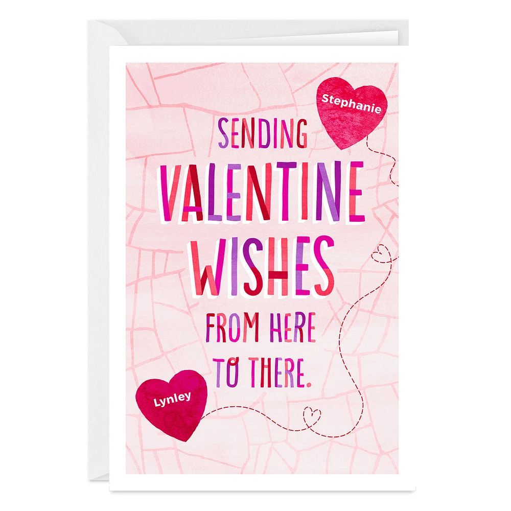 Wishes Here to There Custom Valentine’s Day Card for only USD 4.99 | Hallmark