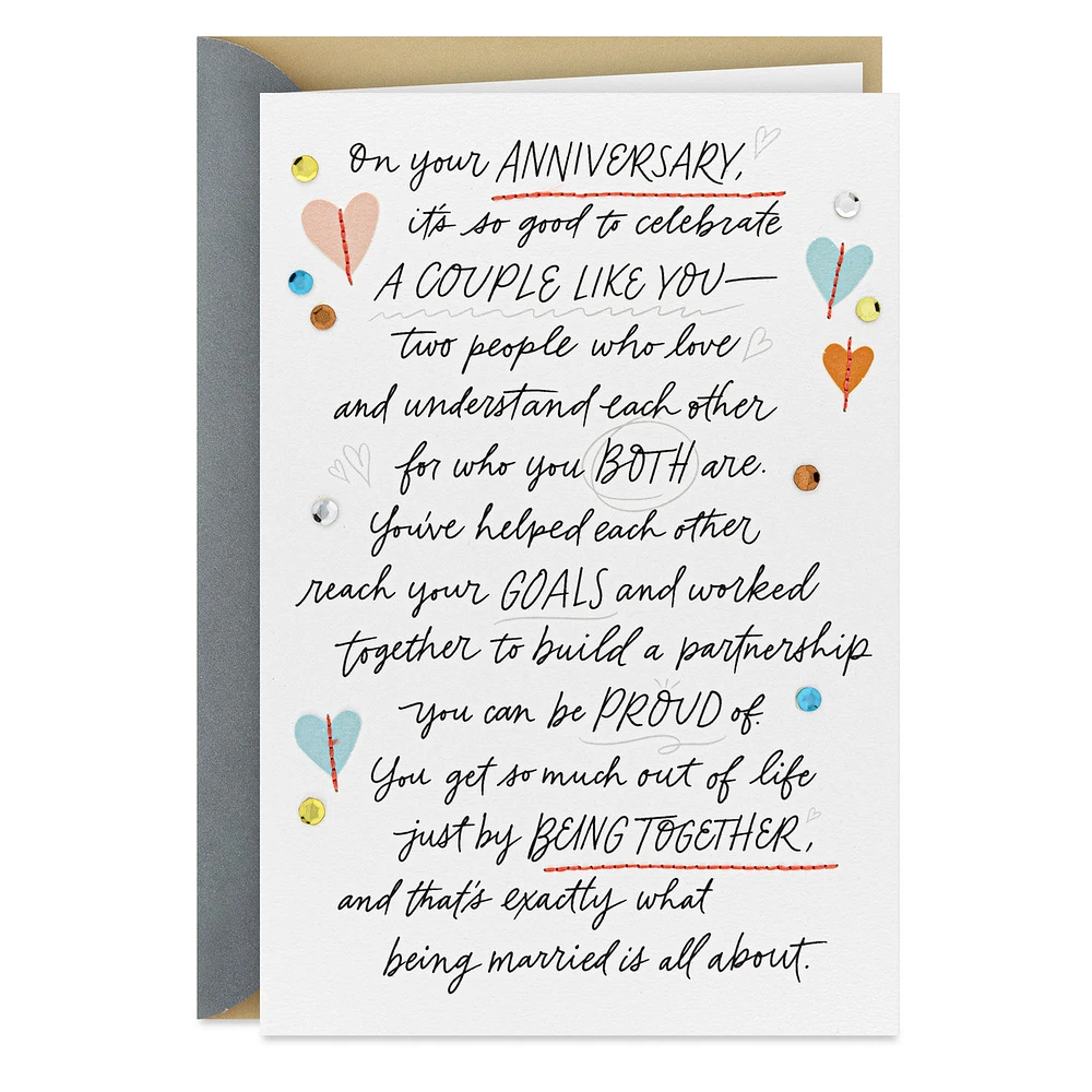Just By Being Together Anniversary Card for Couple for only USD 8.59 | Hallmark