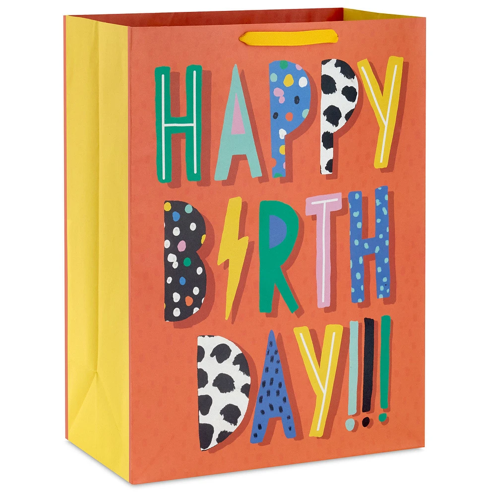 20" Electrifying Wishes on Red Jumbo Birthday Gift Bag for only USD 5.99 | Hallmark