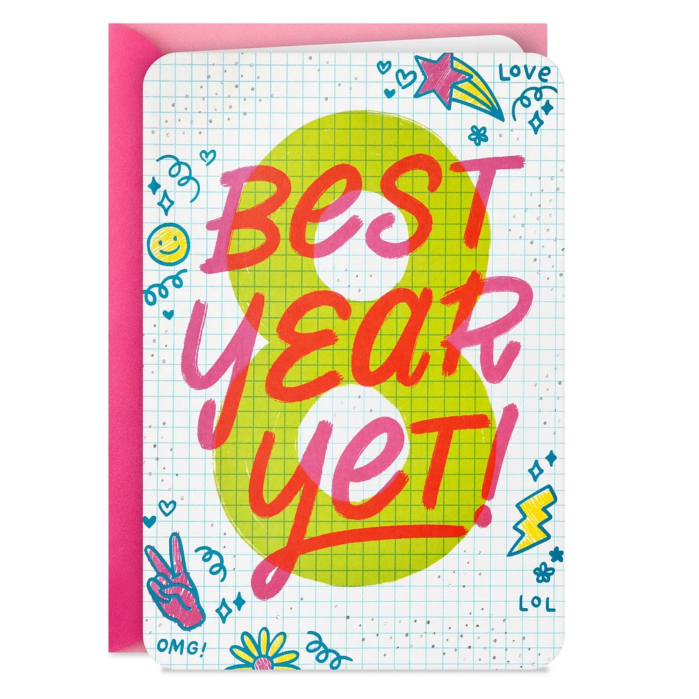 Best Year Yet 8th Birthday Card for only USD 4.99 | Hallmark