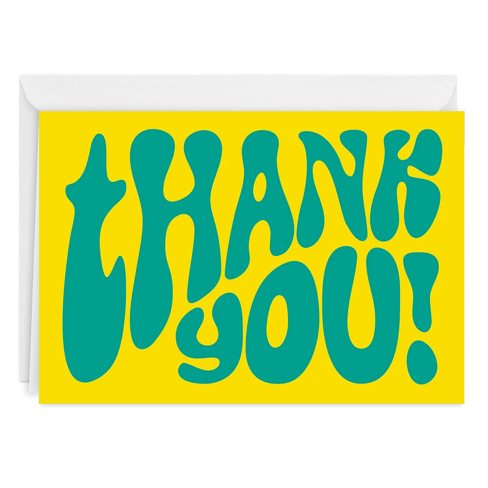 Bold Retro Lettering Custom Thank You Card for only USD 4.99 | Hallmark