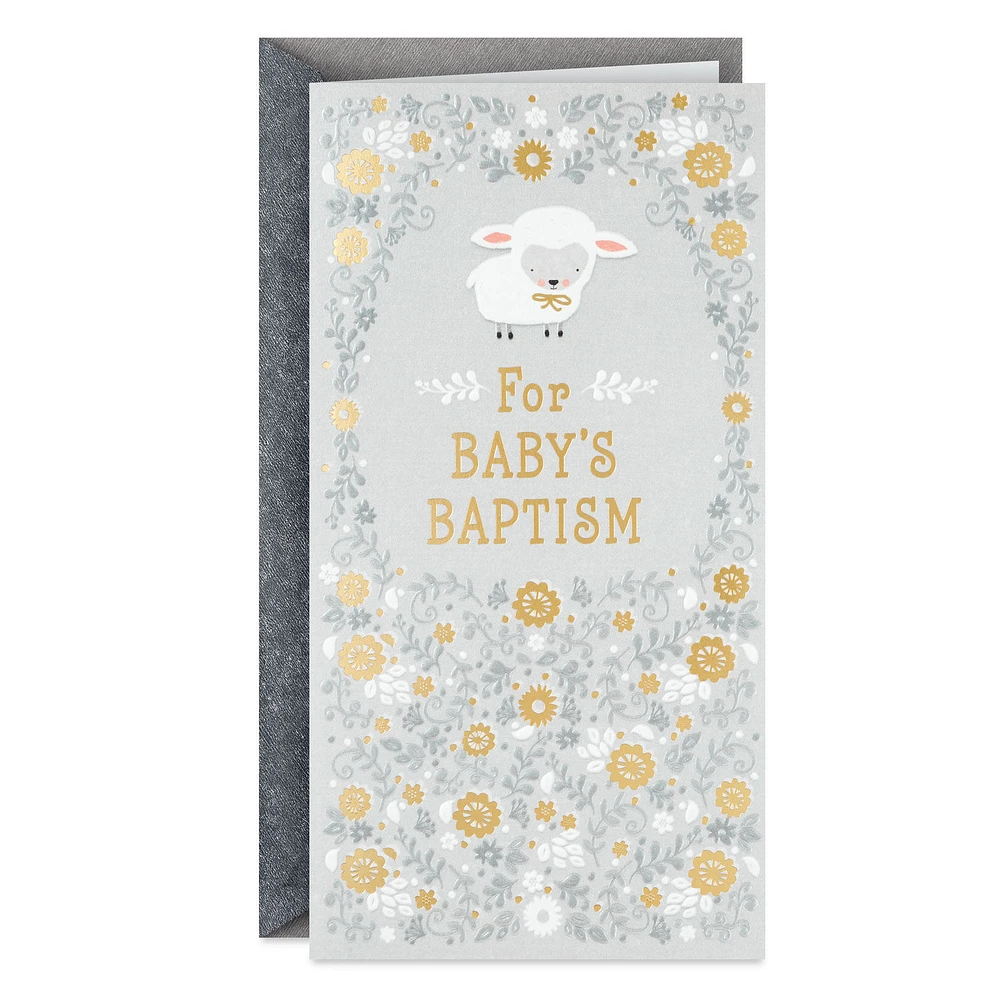 Little Lamb Money Holder Baby Baptism Card for only USD 3.99 | Hallmark