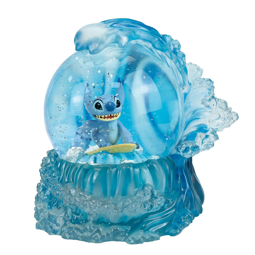 Disney Stitch Surfing Snow Globe Figurine, 6" for only USD 69.99 | Hallmark