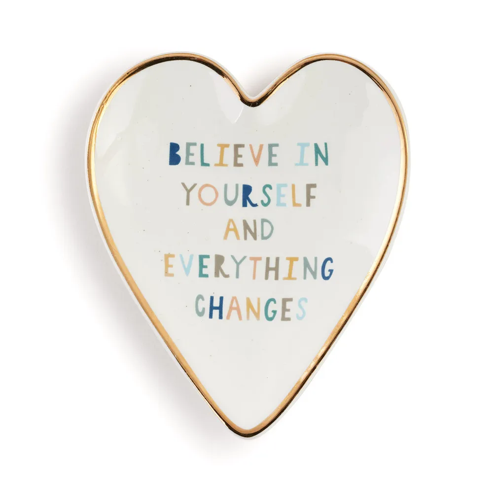 Demdaco Believe In Yourself Art Heart Trinket Dish for only USD 12.99 | Hallmark