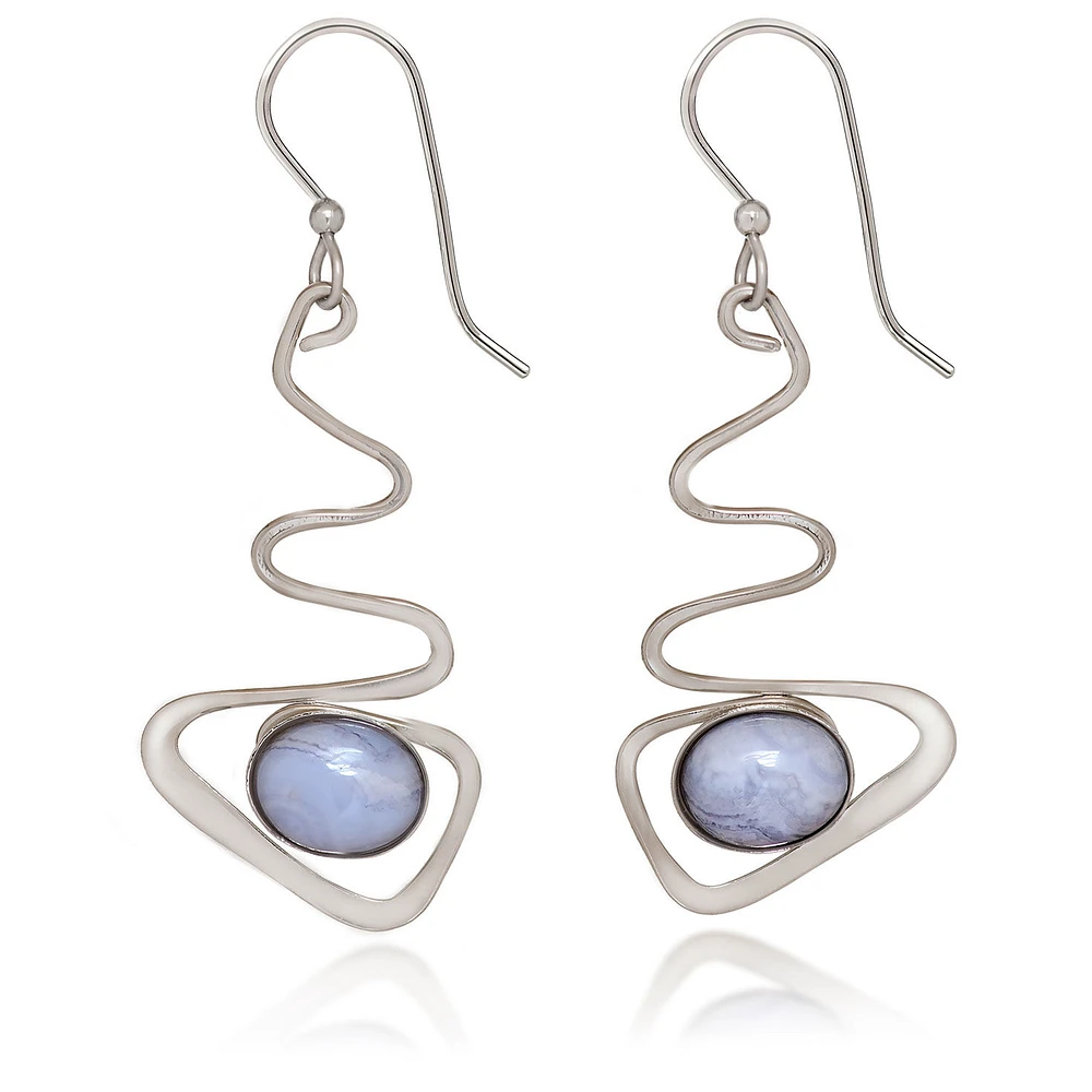 Silver Forest Blue Stone and Silver-Tone Metal Drop Earrings for only USD 23.00 | Hallmark