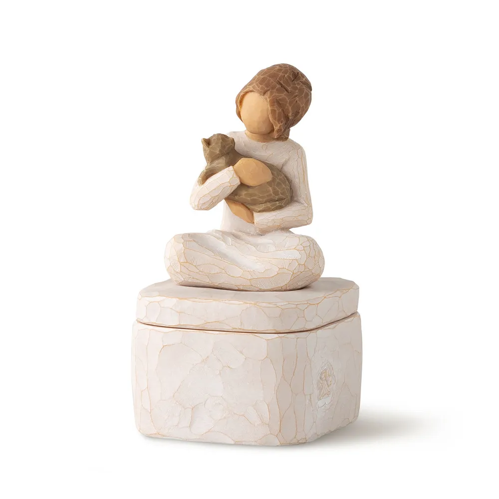 Willow Tree Kindness Girl With Cat Figurine Keepsake Box for only USD 49.99 | Hallmark