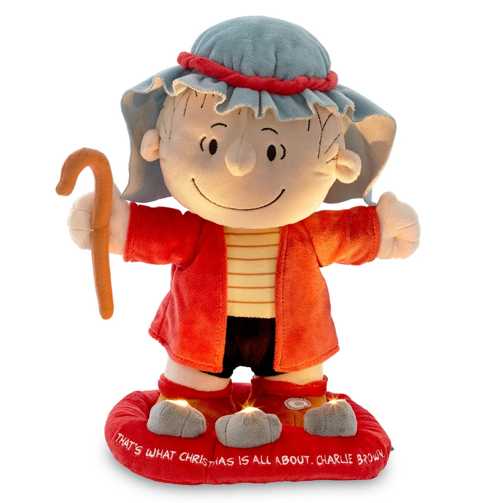 Peanuts® Linus in Shepherd Costume Plush With Sound, Motion and Light, 12" for only USD 19.99 | Hallmark
