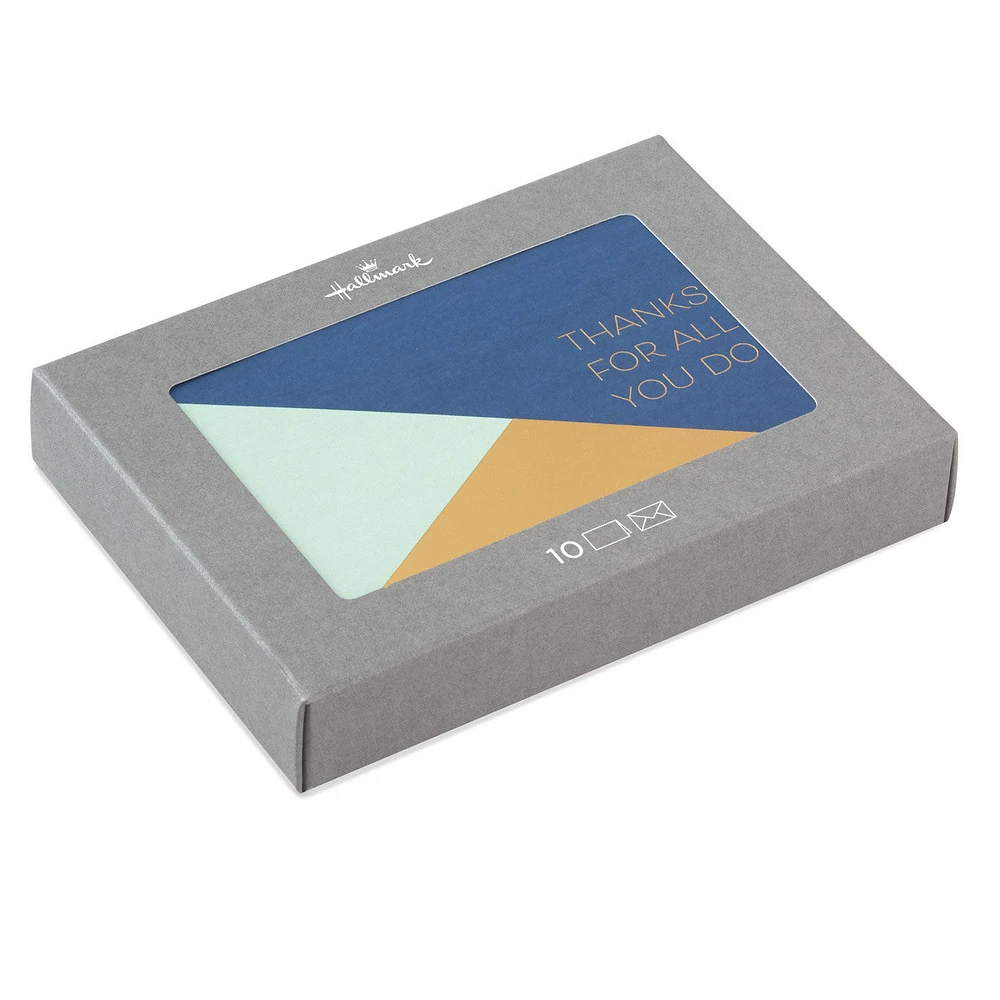 Modern Geometric Boxed Blank Thank-You Notes, Pack of 10 for only USD 12.49 | Hallmark