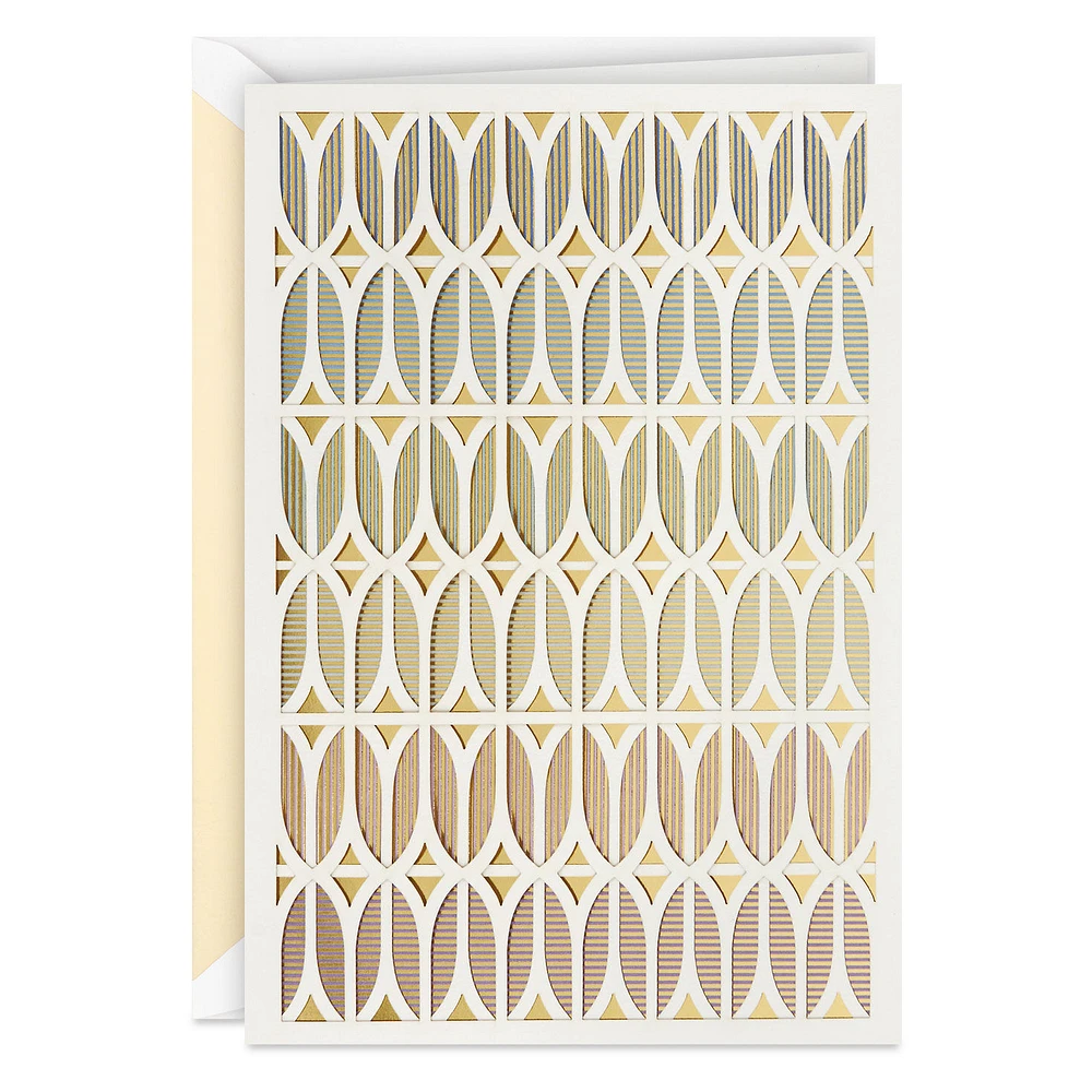 Ombré Laser-Cut Geometric Pattern Blank Card for only USD 7.59 | Hallmark