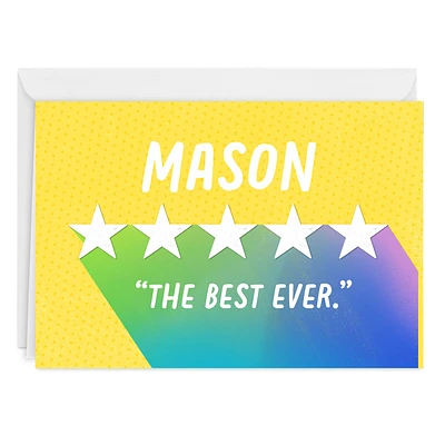 Personalized Five Stars Card for only USD 4.99 | Hallmark