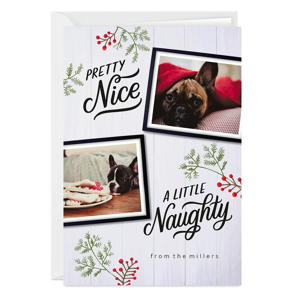 Personalized Naughty and Nice Christmas Photo Card for only USD 4.99 | Hallmark