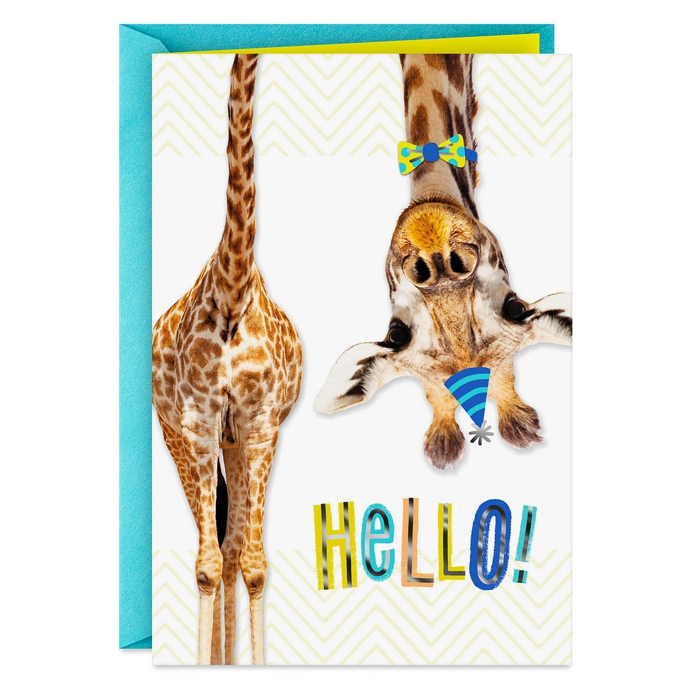 Giraffe in Bow Tie and Party Hat Birthday Card for Kids for only USD 2.50 | Hallmark