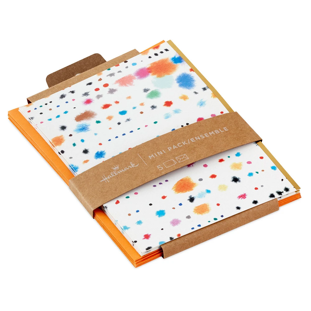 Paint Splashes Blank Notes Mini Pack, Set of 5 for only USD 5.00 | Hallmark
