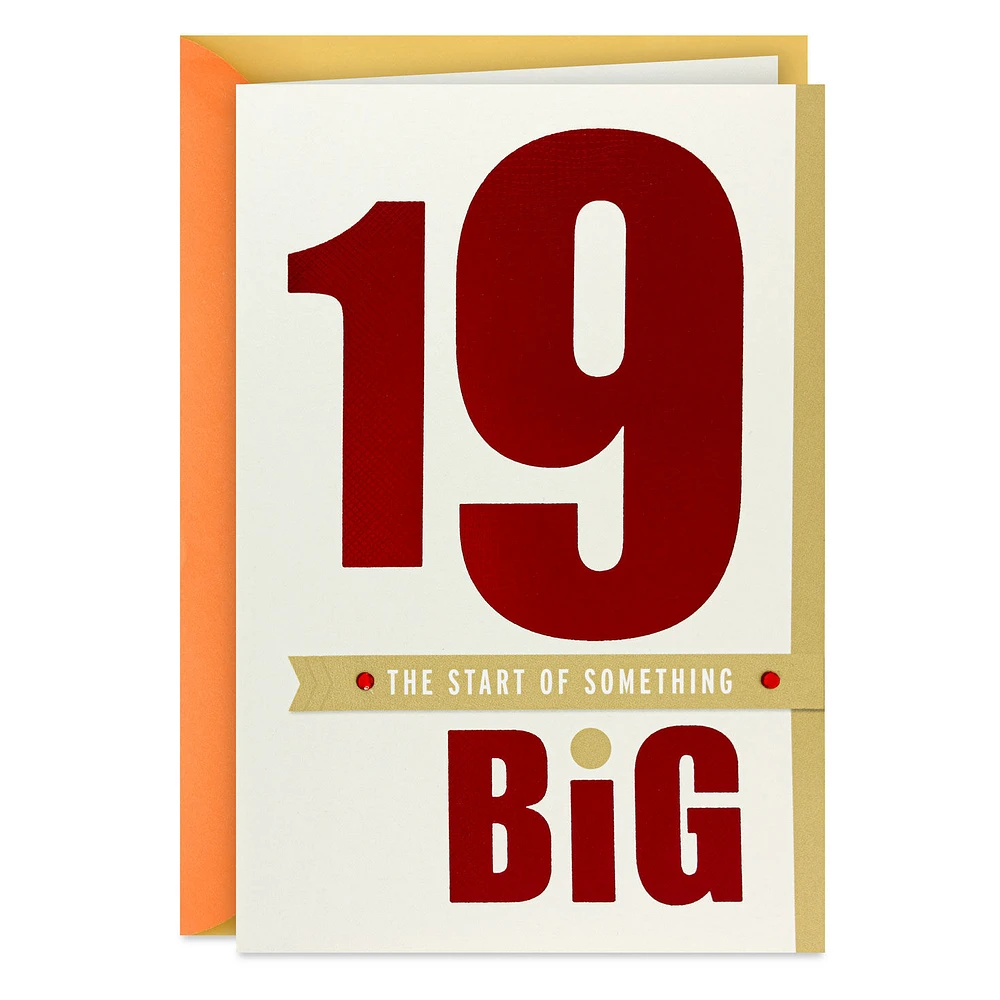The Start of Something Big 19th Birthday Card for only USD 5.59 | Hallmark