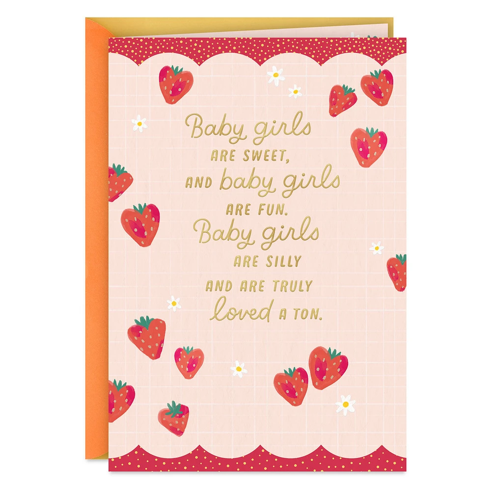 Sweet, Fun and Loved a Ton New Baby Girl Card for only USD 5.99 | Hallmark