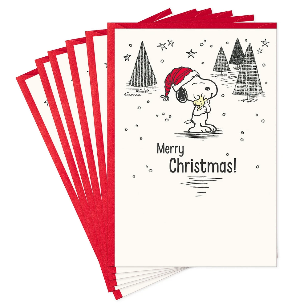 Peanuts® Snoopy and Woodstock Hugs Christmas Cards, Pack of 6 for only USD 6.99 | Hallmark