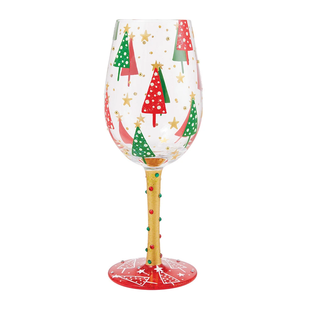 Lolita Most Wonderful Time of the Year Handpainted Wine Glass, 15 oz. for only USD 32.99 | Hallmark