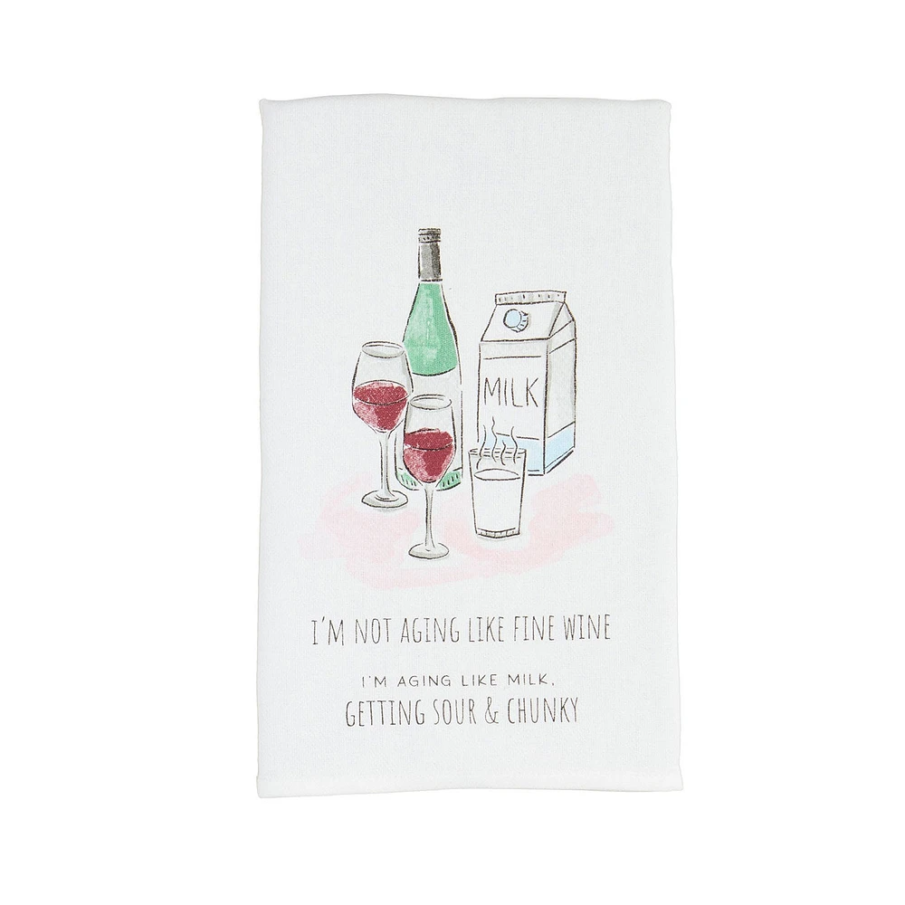 Mud Pie Fine Wine Funny Tea Towel for only USD 9.99 | Hallmark