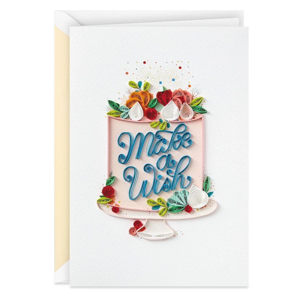 Make a Wish Quilled Paper Handmade Birthday Card for only USD 13.59 | Hallmark