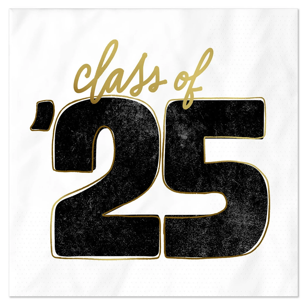 "Class of '25" Graduation Cocktail Napkins, Pack of 20 for only USD 4.49 | Hallmark