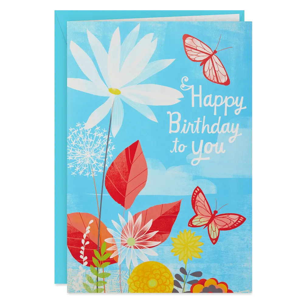 16" Joyful Butterflies Pop-Up Jumbo Birthday Card for only USD 12.99 | Hallmark