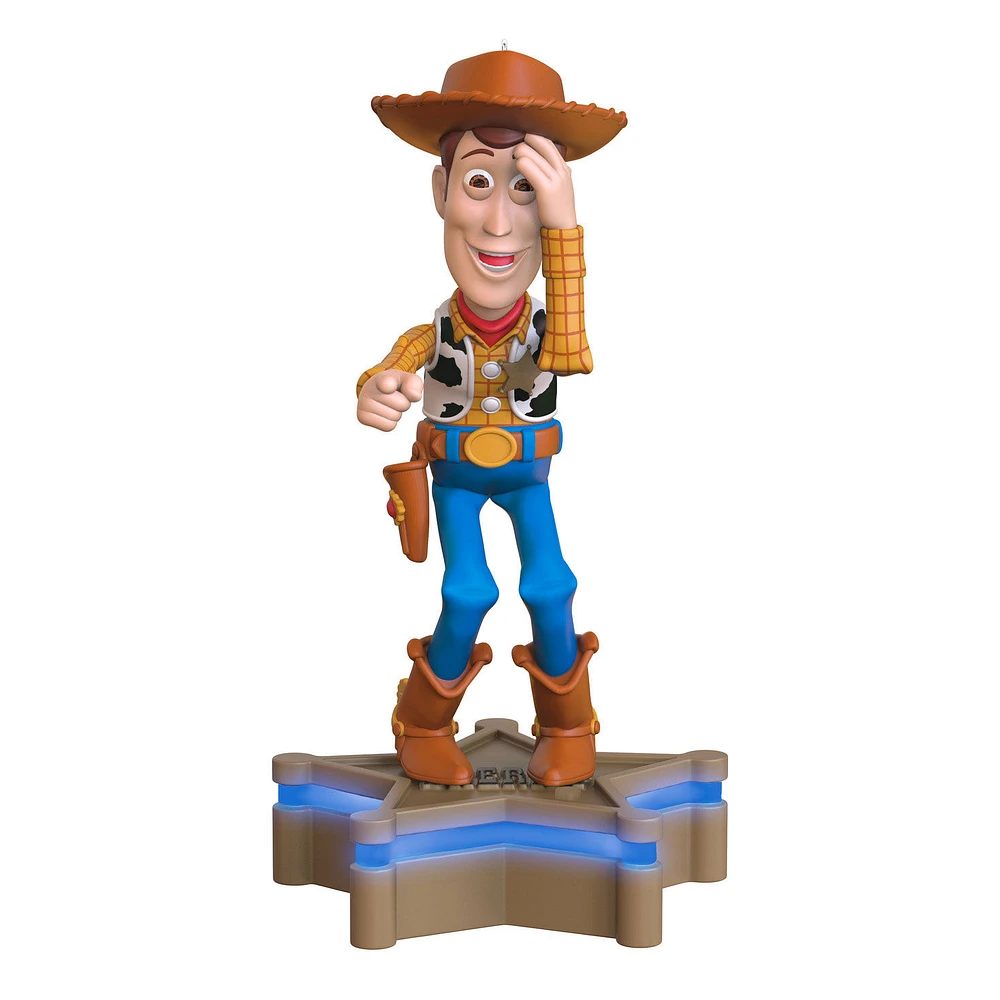 Disney/Pixar Toy Story Collection Sheriff Woody Ornament With Light and Sound for only USD 43.99 | Hallmark