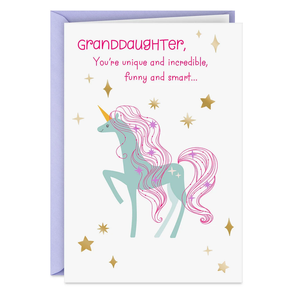 You're Unique and Incredible Birthday Card for Granddaughter for only USD 2.50 | Hallmark