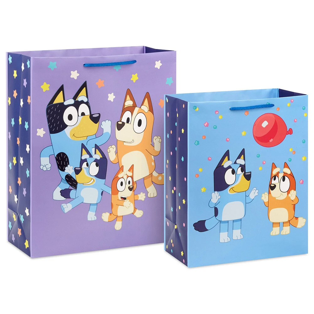 Bluey Party Fun 2-Pack Birthday Gift Bag Bundle for only USD 8.99 | Hallmark
