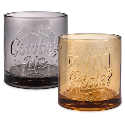 Yellowstone Cowboy Up Drinking Glasses Gift Set for only USD 19.99 | Hallmark