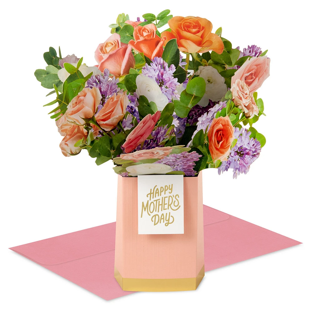 Jumbo Flower Bouquet in Vase 3D Pop-Up Mother's Day Card for only USD 12.99 | Hallmark