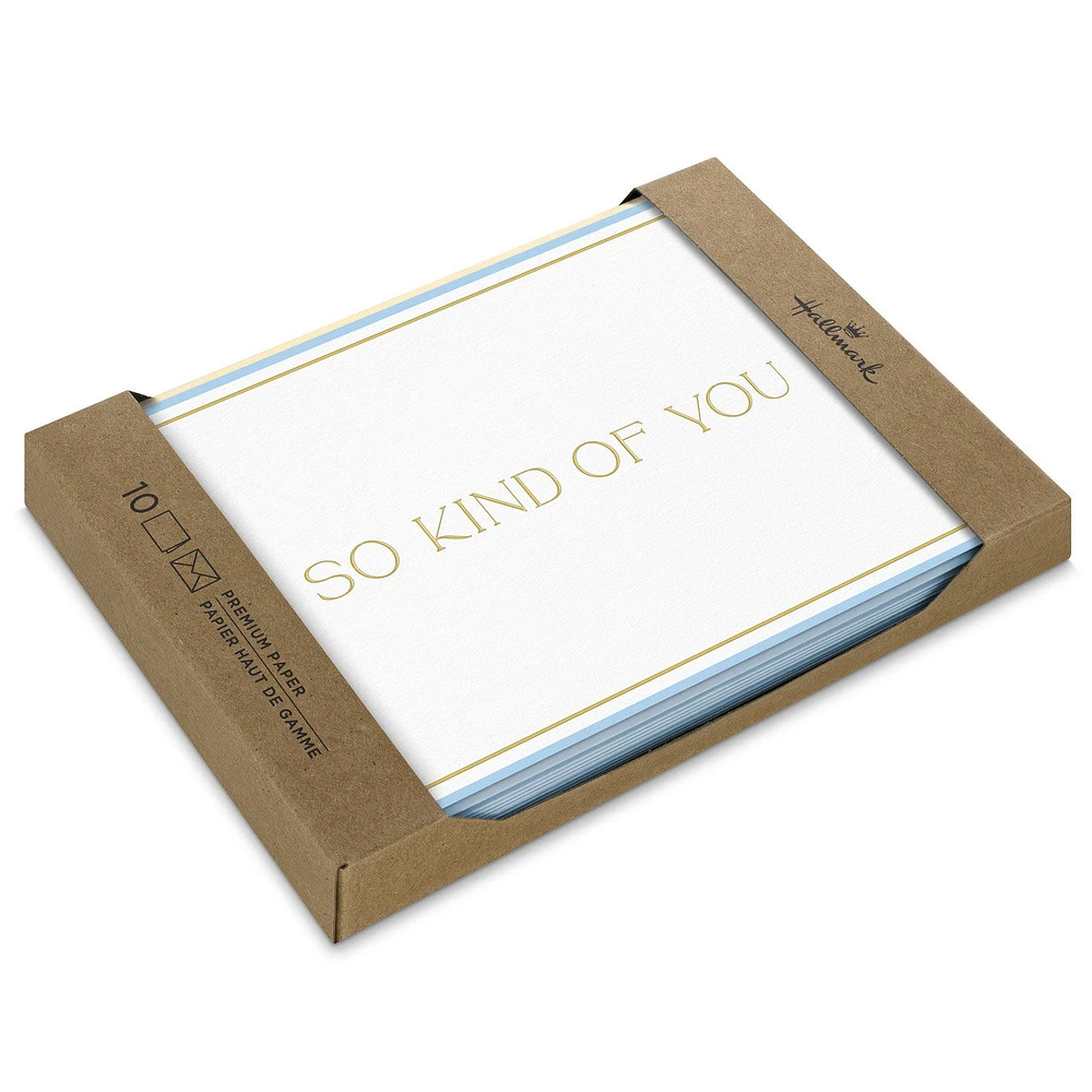 Composed Gold Lettering Blank Thank You Notes, Pack of 10 for only USD 12.49 | Hallmark