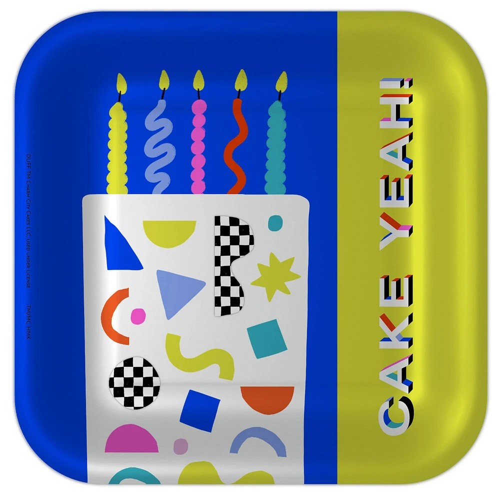"Cake Yeah!" Modern Neon Dessert Plates, Pack of 8 for only USD 3.99 | Hallmark