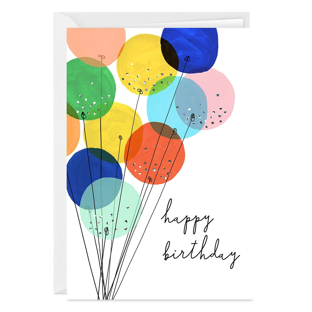 Celebrating You Modern Balloons Custom Birthday Card for only USD 4.99 | Hallmark