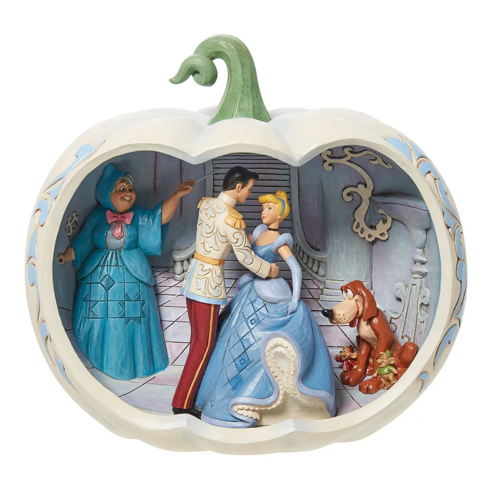 Jim Shore Disney Cinderella Scene in Carved Pumpkin Figurine, 8" for only USD 149.99 | Hallmark