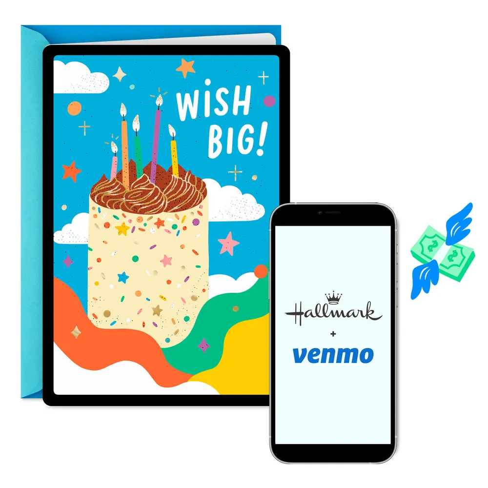 Wish Big Venmo Birthday Card for only USD 4.99 | Hallmark