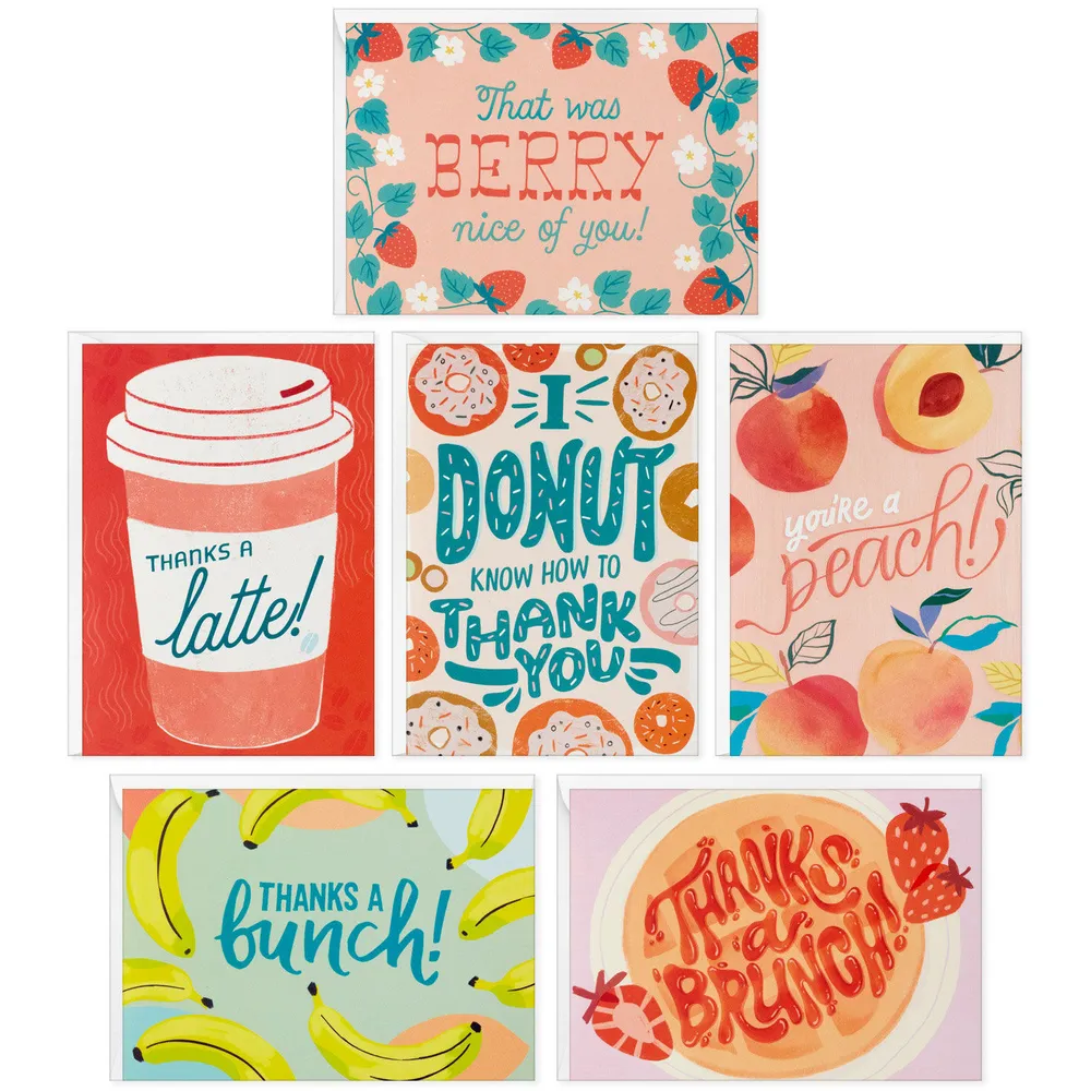 Fun Foods Thank-You Note Cards, Pack of 36 for only USD 9.99 | Hallmark