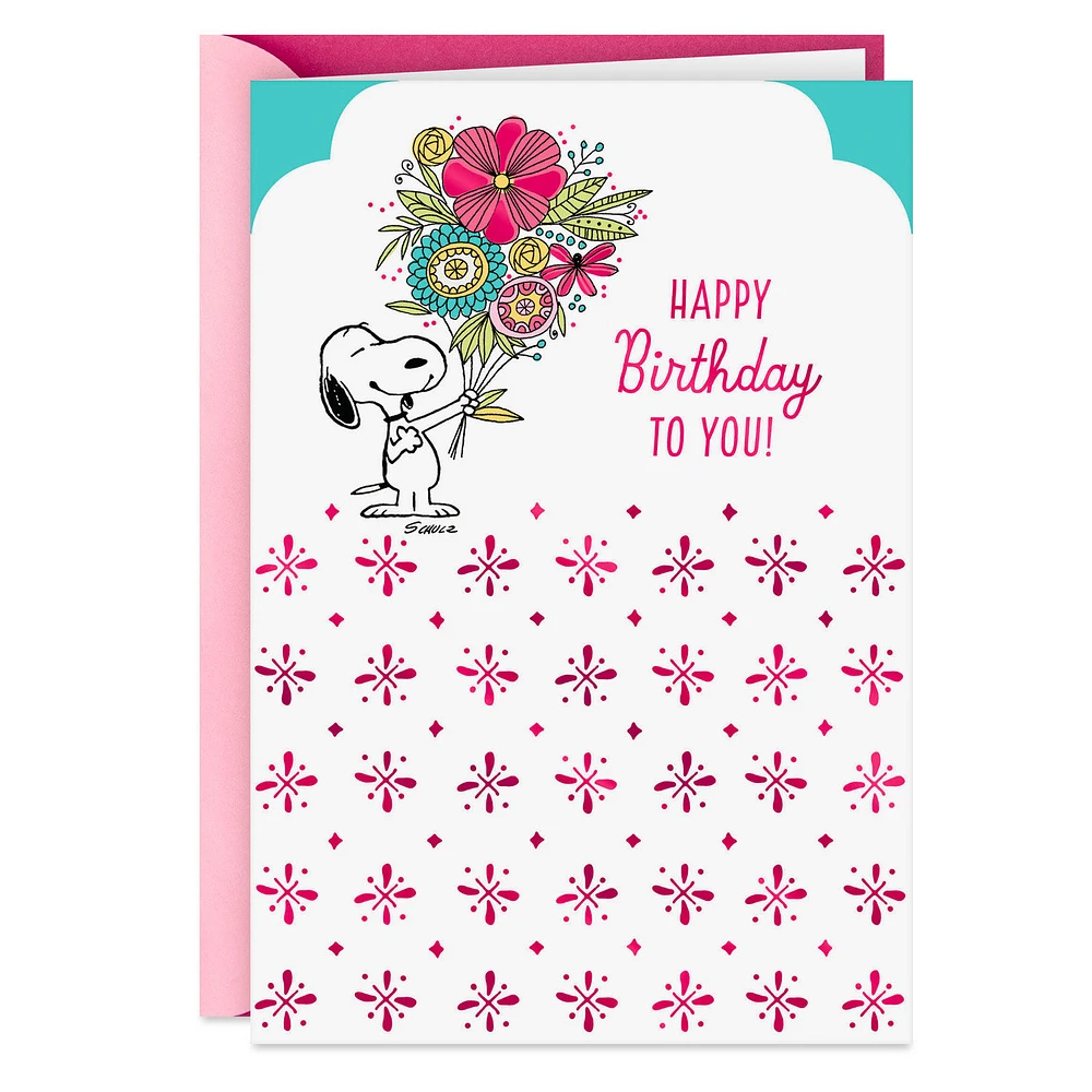 Peanuts® Smiles and Fun, Snoopy Birthday Card for Her for only USD 2.99 | Hallmark