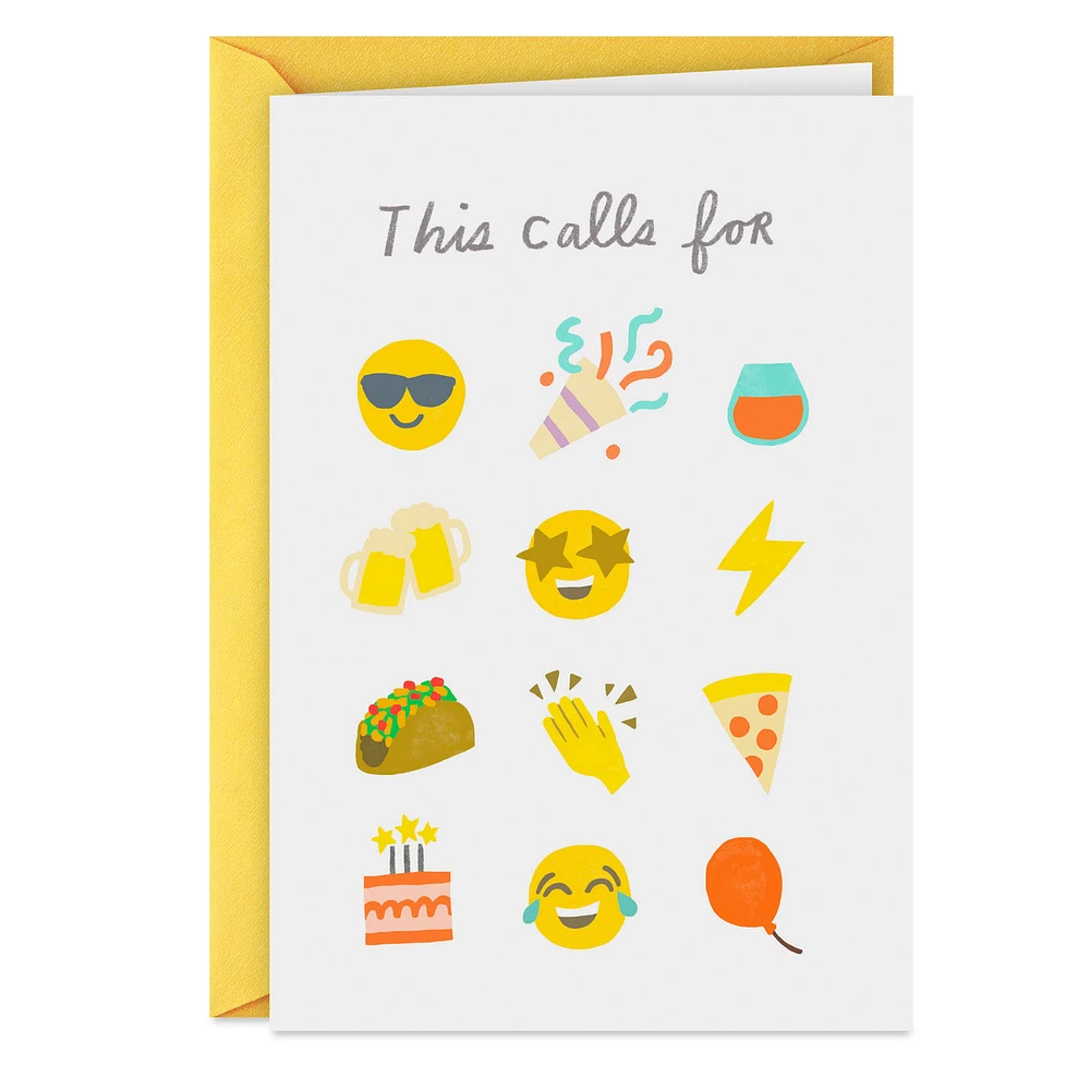 Fun Emojis Birthday Card for only USD 3.99 | Hallmark