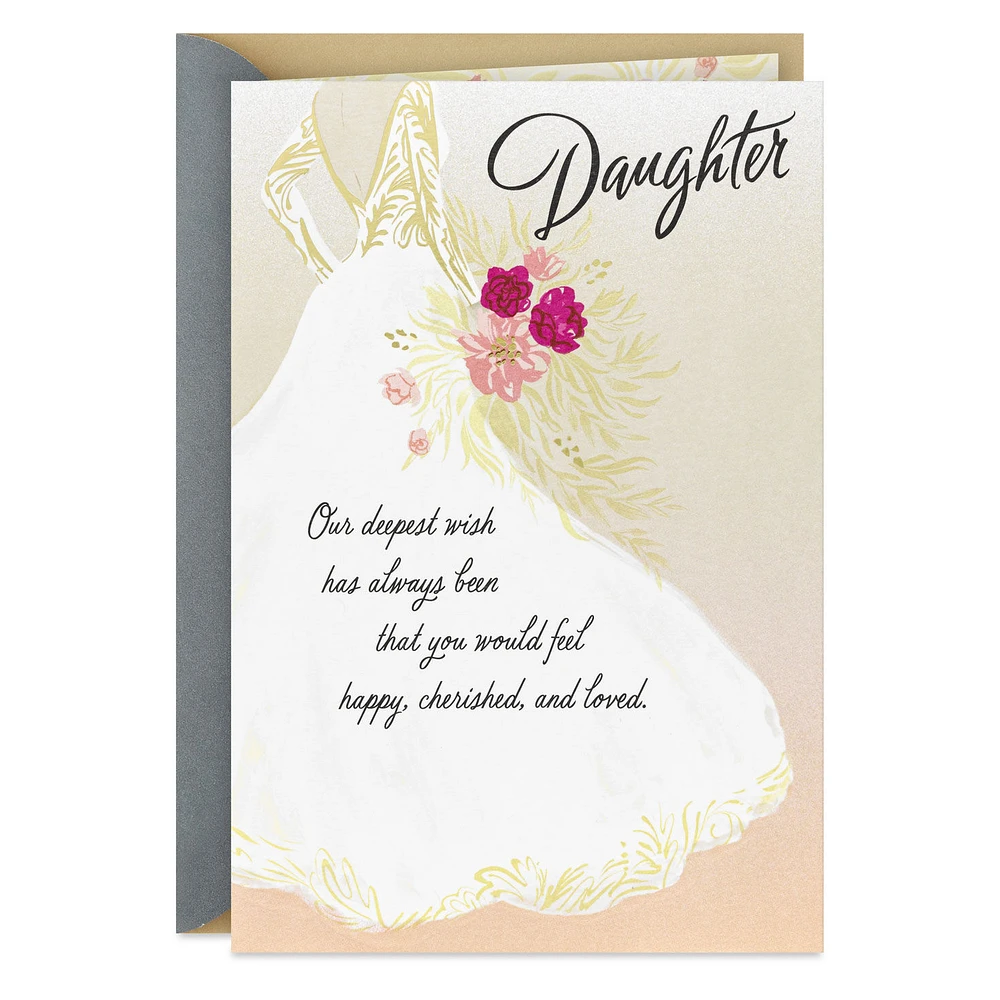 Our Deepest Wish Come True Wedding Card for Daughter for only USD 4.59 | Hallmark