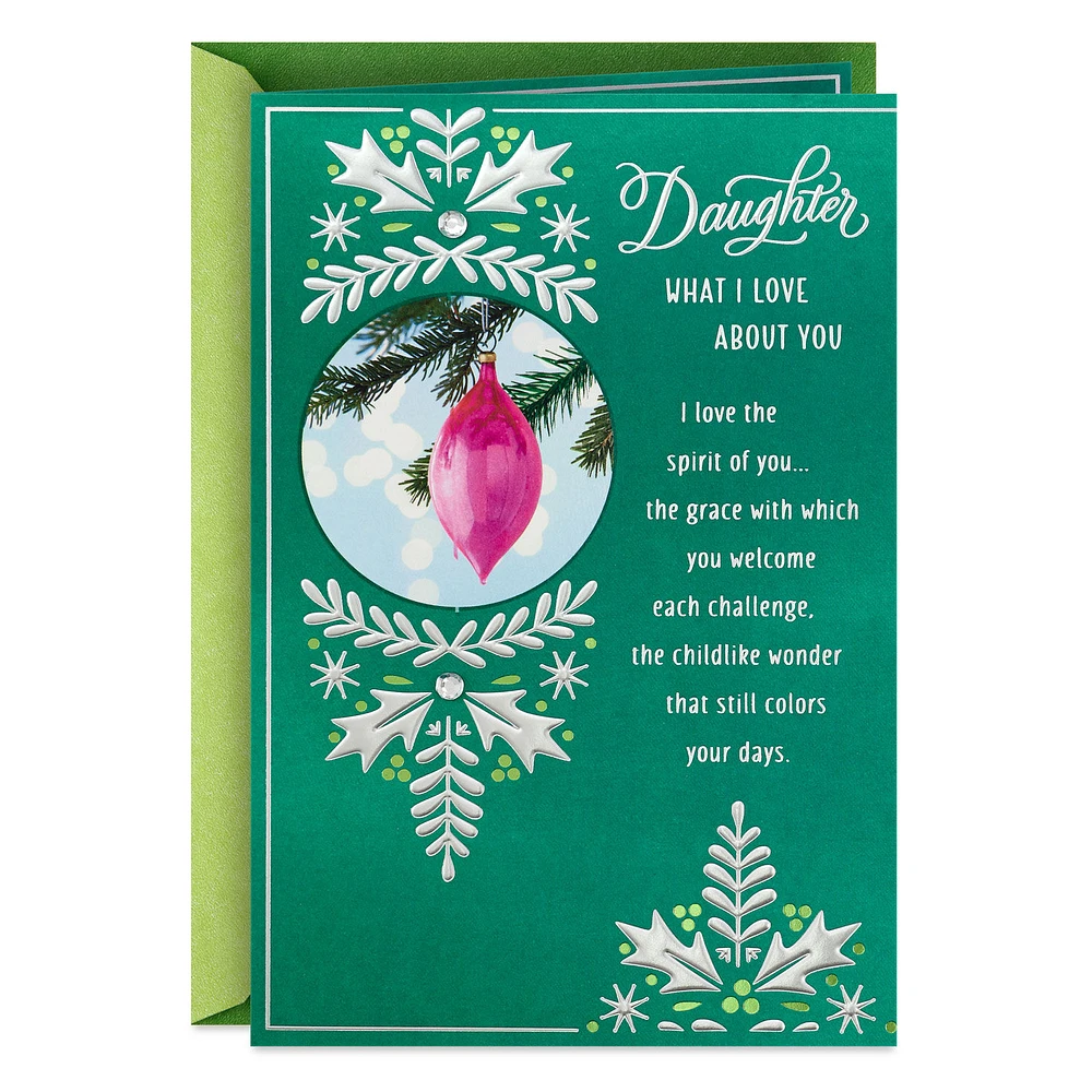 What I Love About You Christmas Card for Daughter for only USD 5.99 | Hallmark