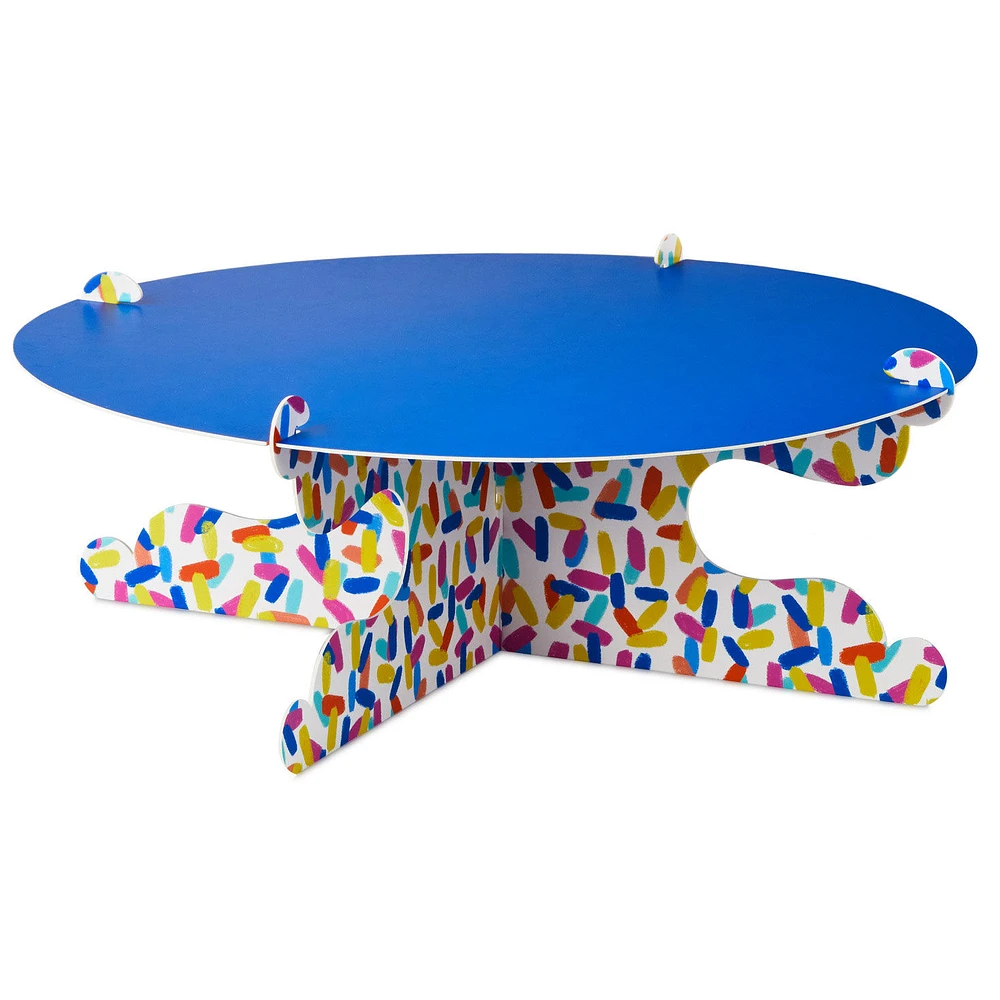 Bold Blue and Confetti Cake Stand for only USD 9.99 | Hallmark