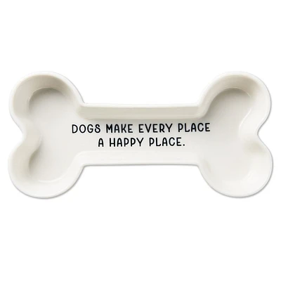 Happy Place Dog Bone-Shaped Trinket Dish for only USD 16.99 | Hallmark