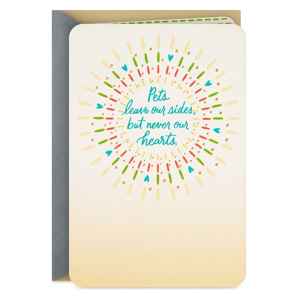 Pets Never Leave Our Hearts Sympathy Card for only USD 2.99 | Hallmark