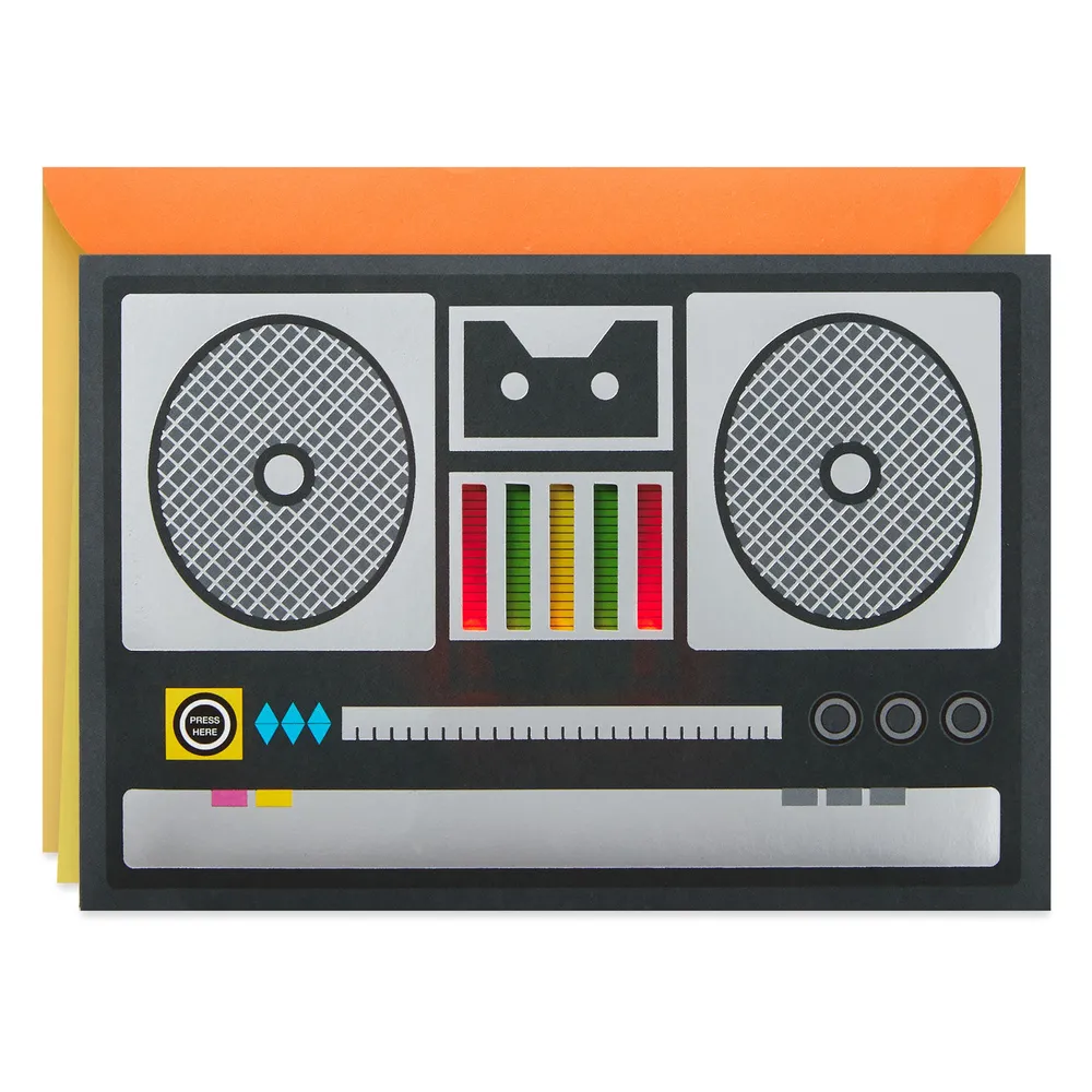 Boom Box Musical Birthday Card With Lights for only USD 9.59 | Hallmark