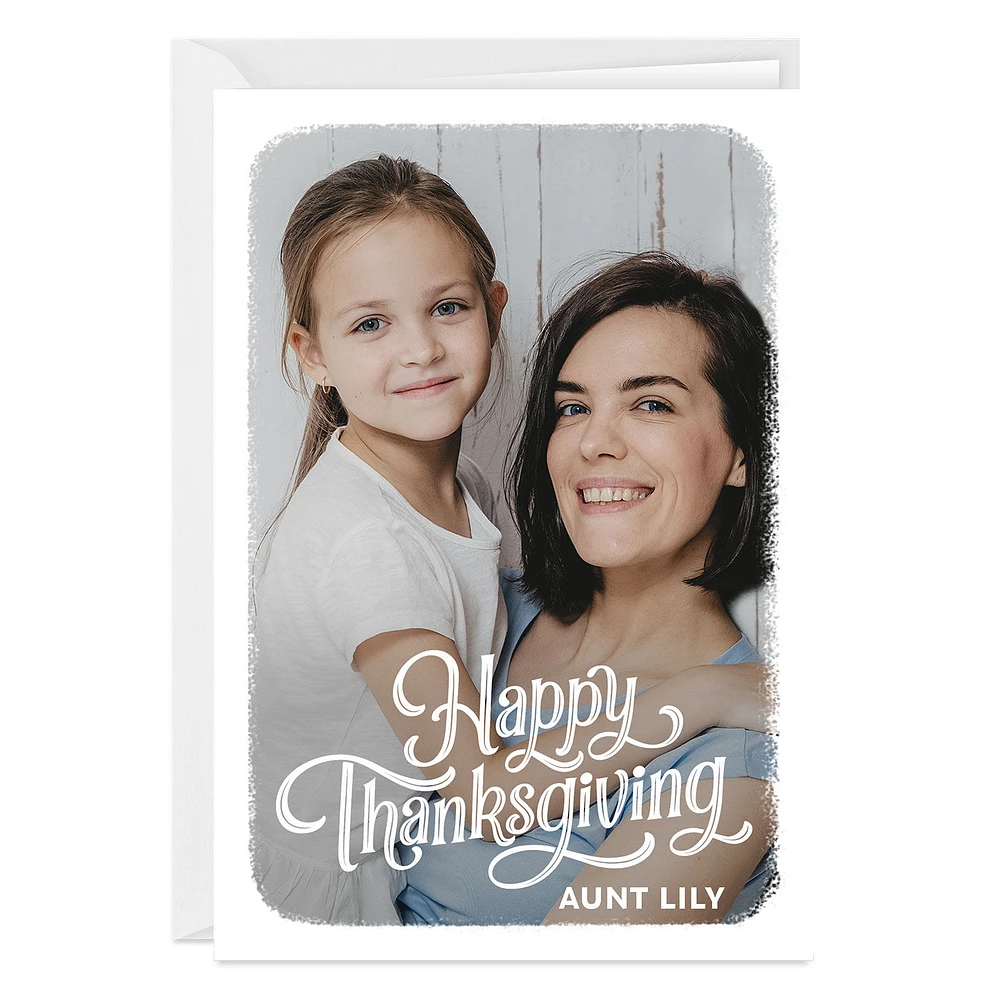White Frame Custom Thanksgiving Card for only USD 4.99 | Hallmark