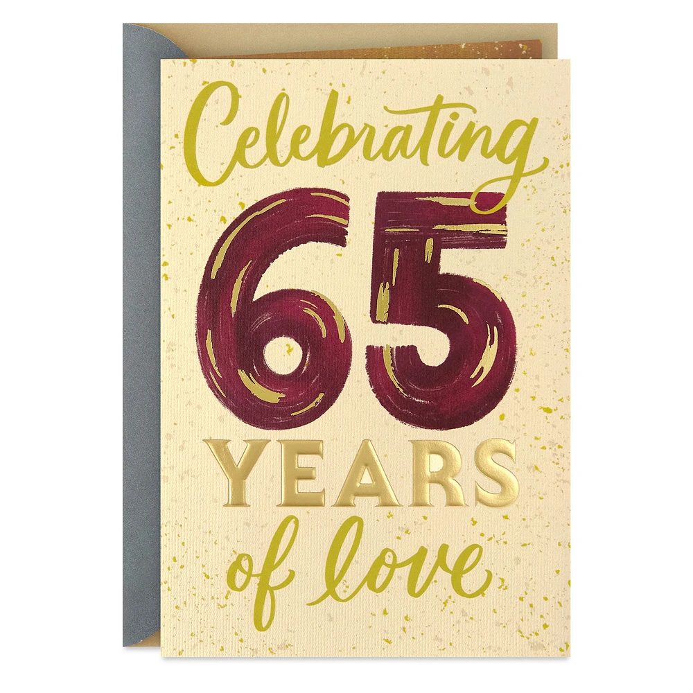 Surrounded By Loving Wishes 65th Anniversary Card for Couple for only USD 5.59 | Hallmark