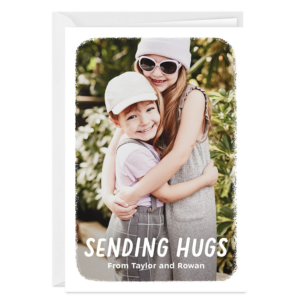 Personalized White Outline Photo Card for only USD 4.99 | Hallmark